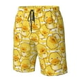 thumbnail image 4 of Fuzoiu Cool Duck With Yellow Strip Print Men's Beach Shorts,Men's Swim Trunks,Quick Dry Board Shorts with Pockets,Men's Bathing Suits for Surfing, Running, and Casual Wear-Small, 4 of 6