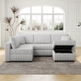 thumbnail image 6 of Modular 5-Seat Sofa | Suitable for Bedroom and Living Room, Multi-Functional with Storage | Made of Microfiber and Metal Frame | Solves Space Storage and Layout Limitation Issues, 6 of 6