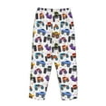 thumbnail image 5 of Xecao Cartoon Monster Trucks1 Women's Straight Lounge Pajama Pants: The Epitome of Relaxed Sleepwear, 5 of 9