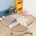 thumbnail image 4 of YIYADO Toddler Climbing Toys Indoor 6-in-1 Colorful Foam Climbing Blocks, Toddler Soft Climbing, Modular Crawling and Sliding Play Set for Toddlers 1-3 Years Old Brown, 4 of 6