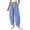 64#Blue, variant on Plaid Barrel Pants Women Summer 2026 Casual Loose Wide Leg Lounge Gingham Trousers Spring Fashion Beach Bottoms Blue L