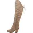 thumbnail image 3 of Women's Journee Collection Spritz-S Wide Calf Over The Knee Boot Taupe Faux Suede 9.5 M, 3 of 6
