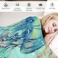 thumbnail image 3 of Orinice Jellyfish Ocean Fish Warm Lightweight Blanket Soft Fleece Blankets for All Seasons - Multiple Sizes Available 50x60in, 3 of 6