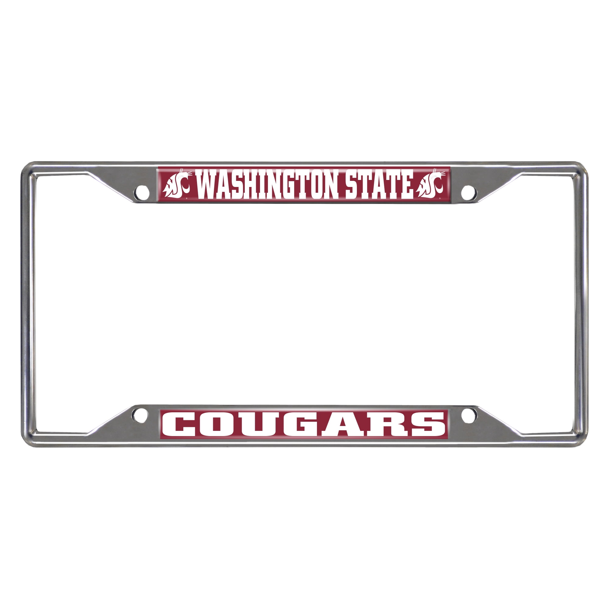 Washington State University Metal License Plate Frame for Front or Back of Car Officially Licensed Mascot