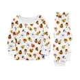 thumbnail image 4 of Halloween Family Pajamas Matching Set - 2 piece Ghost Pumpkin Printed Long Sleeve Top Pants Outfit Set for Halloween Nights for 6 Years Pjs, 4 of 6