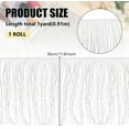 thumbnail image 2 of 1 Yard Beaded Fringe Trim Acrylic Tassel Fringe Trim 12 Inch White Tube Bead Ribbon Tassel Fringe Trim for Crafts DIY Dress Clothes Decoration, 2 of 6