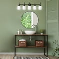 thumbnail image 6 of Design House Aubrey 5-Light Transitional Indoor Dimmable Bath Vanity Light, Matte Black, 6 of 21