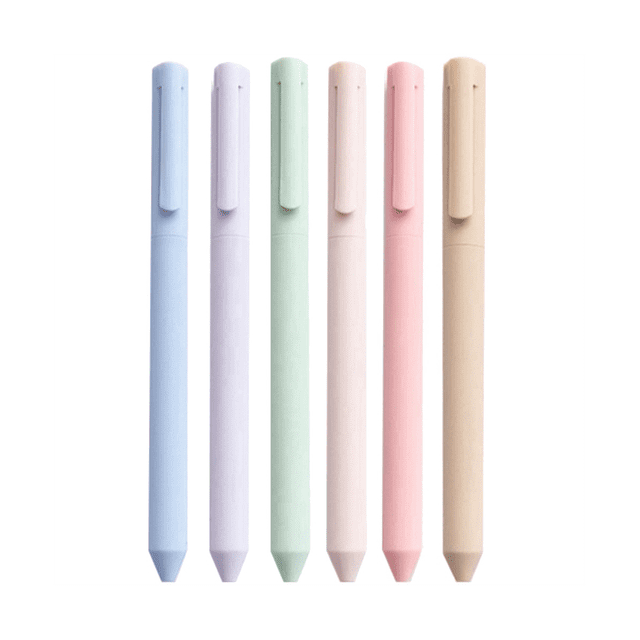 6 Pack Stylo Gel Coloré Encre Pastel Couleurs Stylo Encre Pointe Fine 0.5mm Writing Journal