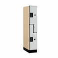 thumbnail image 3 of 12" Wide Double Tier 'S' Style Designer Wood Locker - 1 Wide - 5 Feet High - 21 Inches Deep - Gray, 3 of 4