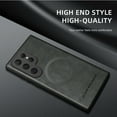 thumbnail image 2 of for Samsung Galaxy S25 Ultra Premium PU Leather + TPU Back Case, Magsafe Anti-Scratch Lightweight Ultra Slim Shockproof Protective Anti-Fall Business Phone Case for Samsung Galaxy S25 Ultra, Gray, 2 of 9