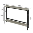 thumbnail image 4 of EastVita 5.9" Narrow Sofa Table, 2 Tier Skinny Console Table with Adjustable Shelf, Slim Behind Couch Table, 4 of 6