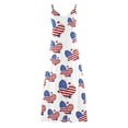thumbnail image 4 of BangWanChi Plus Size Summer Dresses Women's Summer Print Casual Loose Sleevless V-Neck Dress, 4 of 5
