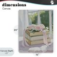 thumbnail image 4 of Stupell Industries Glam Stack Of Books with Roses Canvas Art, 16 x 20, by The Prints Vibe, 4 of 8