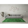 thumbnail image 3 of Ahgly Company Indoor Square Persian Emerald Green Traditional Area Rugs, 8' Square, 3 of 4