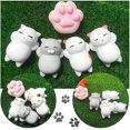 thumbnail image 5 of 16 Pcs Cat Squishy Mini Squishies Stress Mochi Squishy Toys Mochi Squishies Random Color, 5 of 5