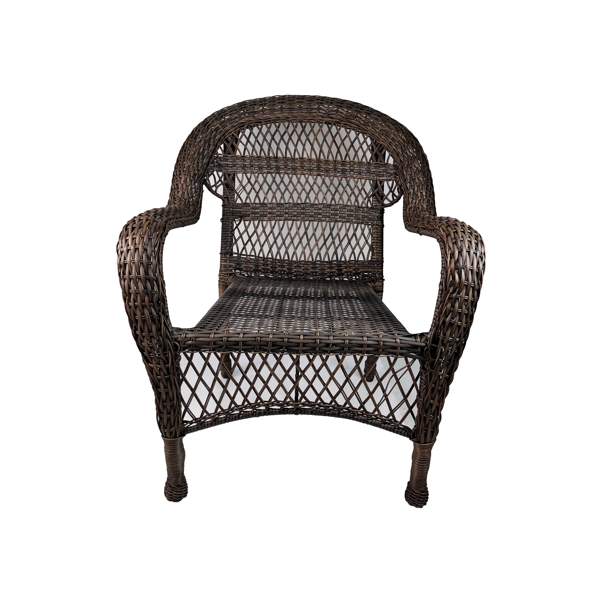 Dubbin Outdoor Wicker Stacking Dining Chair Rattan IndoorOutdoor