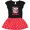 Black & Red with Polka Dots, variant on Inktastic It's My Birthday Girls Toddler Dress