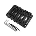 thumbnail image 3 of Milaget 5 String Bass Bridge Metal Replace Part Sturdy Repairing Fixed Saddle Bridge black, 3 of 9