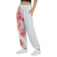thumbnail image 2 of KOMOO Women Baggy Sweatpants Lip Letter Dragon Printing Sweatpants Pocket Athletic Jogger Pants, 2 of 9