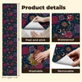thumbnail image 5 of Boho Peel and Stick Wallpaper 23.6in x 9.8ft Mystical Floral Roses Crescent Moons All Seeing Eye Contact Paper Vinyl Waterproof Self Adhesive Wall Paper for Bedroom Shelf Cabinet Renter Friendly, 5 of 8