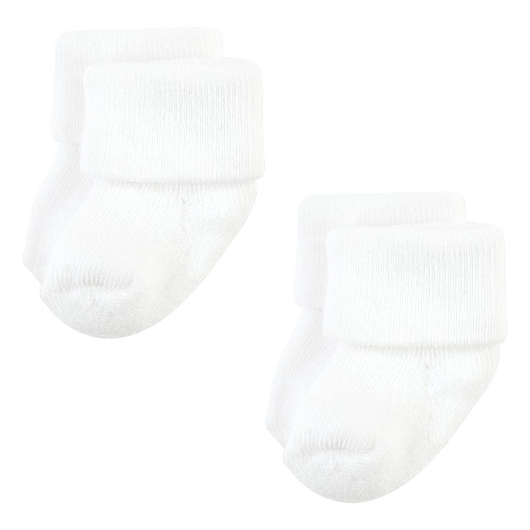 Hudson Baby Unisex Baby Socks, Gray and White (6 Pack)