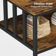 thumbnail image 7 of Farmhouse Coffee Table with Storage - Rustic Brown Finish, 7 of 7