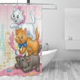 thumbnail image 3 of The Aristocats Shower Curtain Sets, Funny Bathroom Shower Curtains, Waterproof Fabric for Bathroom Decor Bathtub with 12 Hooks 72 x72 Inch, 3 of 8