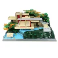 thumbnail image 4 of Modular Building Blocks Set for Pennsylvania Fallingwater Villa MOC Bricks Toys 1220pcs, 4 of 6