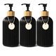 thumbnail image 1 of Dispensador Jabon Líquido 540 Ml Jabonera Bano Con Etiqueta Xtellar Negro, 1 of 3