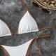 thumbnail image 4 of Trajes de baño para mujer, bikinis de cintura alta con cordón ajustable, traje de baño fruncido, conjunto dividido, trajes de baño para mujer, trajes de baño para mujer, traje de baño para mujer, traj, 4 of 7