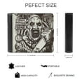 thumbnail image 2 of Terrifier Fashion Bifold Wallet Large Capacity Slim Minimalist Purse for Men Women, 2 of 8