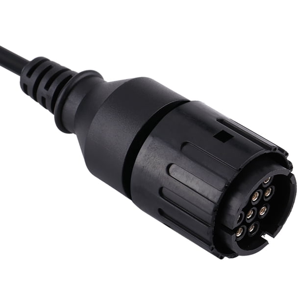 Cable Adaptador OBD2 Para Motocicleta, Grabación con GPS, Superposiciónica del Acelerador, 10 Pines A 16 Pines, ABS + Metal, Negro, 22 AWG, 59 ", 175 g, Confleta compatible con Motocleta
