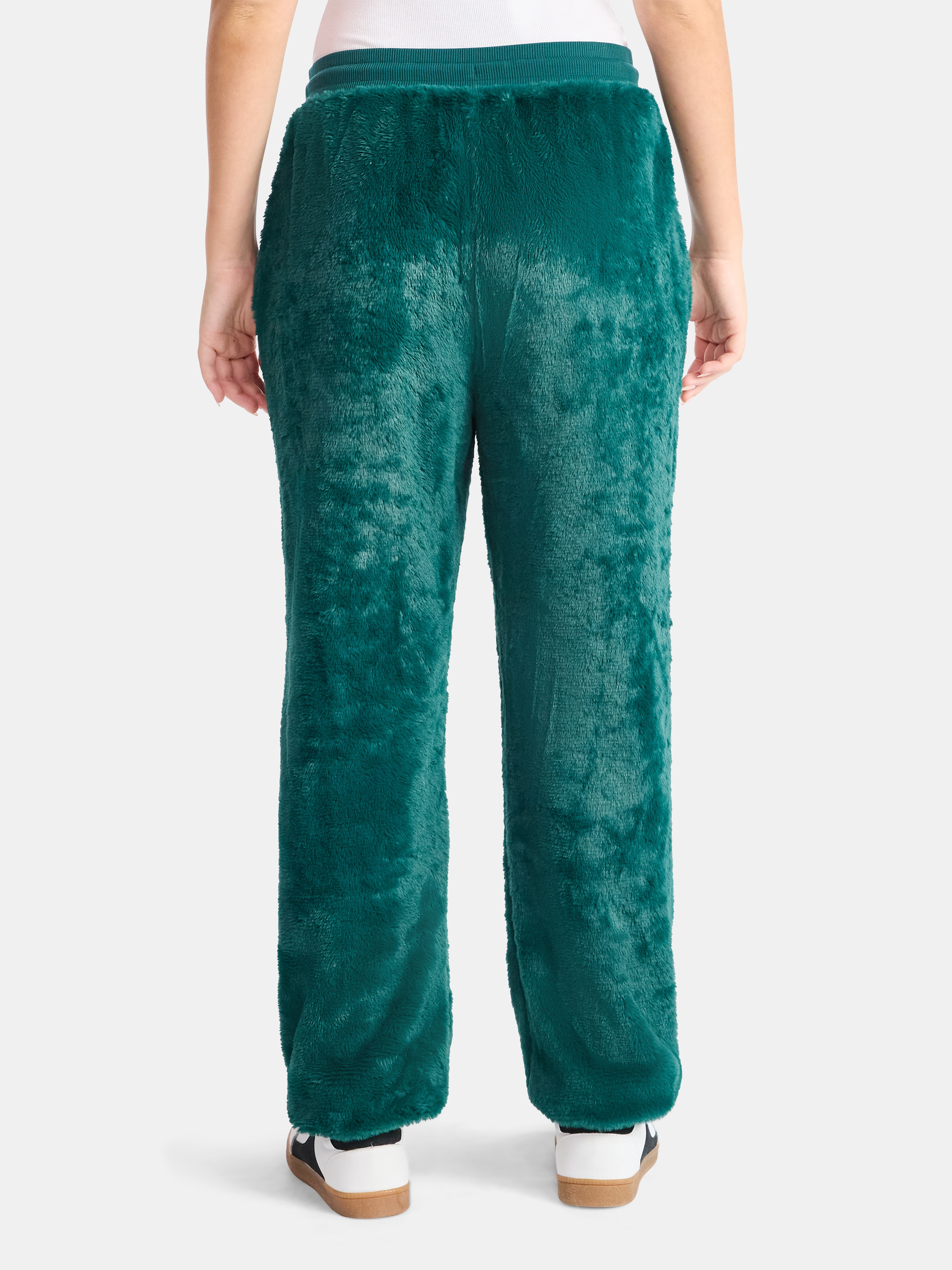 No Boundaries Christmas Plush Pants, 30'' Inseam, Women's, & Women's Plus