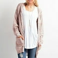 thumbnail image 4 of BLVB Womens Oversized Sweaters Cardigan Casual Long Sleeve Open Front Knit Fall Winter Outwear Coats with Pockets, 4 of 6