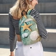 thumbnail image 5 of Easygdp Starfish And Seashell Mochila de Lona Resistente para Laptop, Compatible con Laptops de 15 a 17 pulgadas, Ideal para Escuela, Trabajo y Viajes-Small, 5 of 5