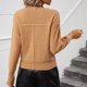thumbnail image 3 of Suéter de punto para mujer, casual, mangas largas, tops de suéter, 3 of 6