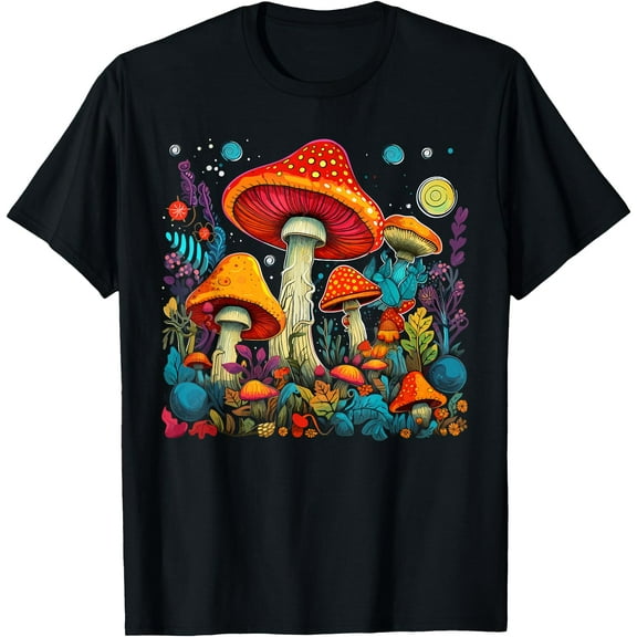 Mushrooms Forest Fungi Festival Unisex T-Shirt for Men Women Kids Toddler