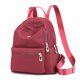thumbnail image 5 of Bolsa Bolso de hombro escolar de nailon resistente al agua, mochila informal con cremallera para mujer (rojo oscuro) JShteea Para Estrenar, 5 of 5