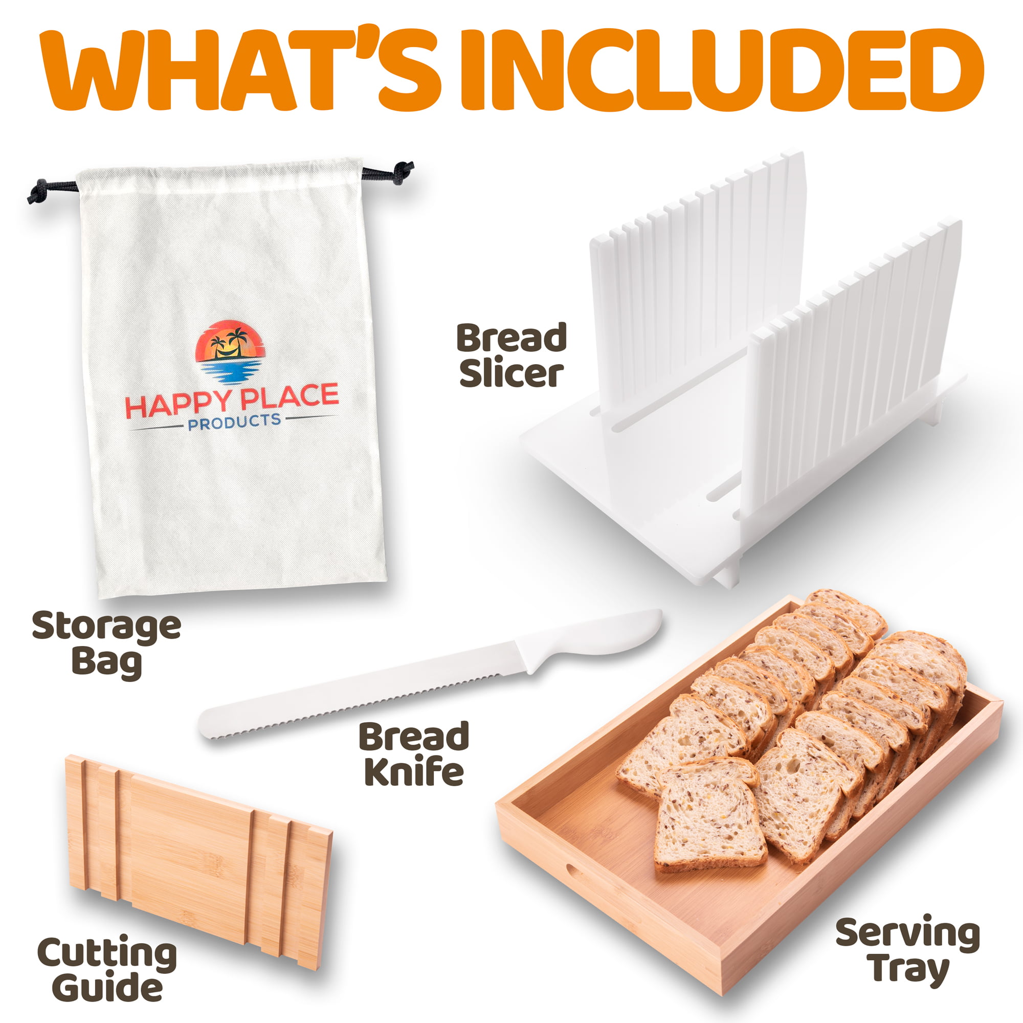 Adjustable bread slicing guide 2nd generation