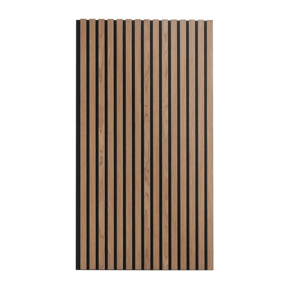 KFFKFF Wood Slat Acoustic Panels, 23.6 x 47.2 inch, MDF Accent Wooden Wall Panels for Modern Interior Wall, Faux Wood Wall Board Panels for Stylish Decor and Noise Reduction