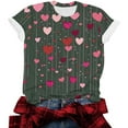 thumbnail image 5 of LIBRCLO Valentines Day Womens Tops Short Sleeve Graphic Tees, Casual Holiday Crewneck T Shirts, 5 of 5