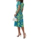 thumbnail image 3 of VISgogo Vestido de verano para mujer, manga corta, cuello en V, estampado a la moda, cierre de botón, vestido con cinturón VISgogo moda, 3 of 9