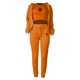 thumbnail image 5 of Gibobby Set Pants y Sudadera Mujer Conjunto de ropa deportiva de 3 piezas con sudadera con capucha y estampado de diente de león para mujer(Naranja,XL), 5 of 5