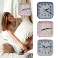 thumbnail image 3 of Battery Operated Alarm Clock Quartz No Tick With Night Light Bedside Clocks, 3 of 5