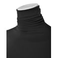 thumbnail image 4 of EIMIN Women's Long Sleeve Turtleneck Lightweight Pullover Slim Shirt Top BLACK 3XL, 4 of 4