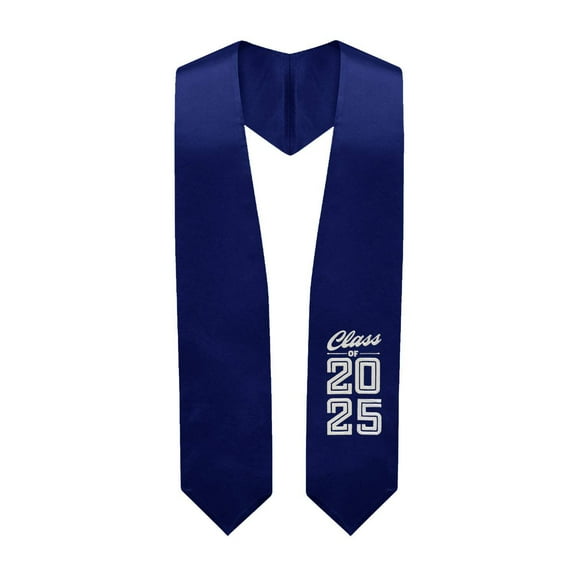 Endea Graduation Navy Blue Class of 2025 Graduation Stole/Sash with Classic Tips