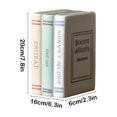 thumbnail image 3 of HongHeng Decorative Book Vase for Flowers, White Ceramic Vases for Modern Home Decor, Cute Bookish Planter Pot for Bookshelf/Dining Table/office Desk, Unique Vase for Book Lovers, 3 of 6