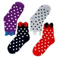thumbnail image 2 of LIVEBEAR Women's 4/5 pack Cute Polka Dot Funny Novelty Crew Socks Made In Korea, 2 of 2