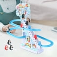 thumbnail image 1 of Juego de pista de carreras de pingüinos con música Juego de toboganes de pingüino pequeño Juguete para subir escaleras de pingüino Escaleras de juguet , 9 pinguino, 1 of 8