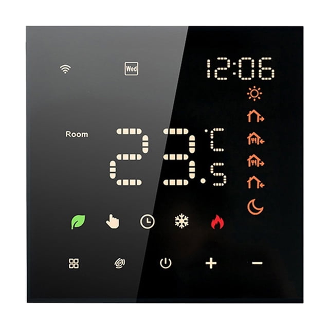 1pc Tuya Smart Electric Floor Heating Thermostat Gas Wall-mounted Boiler Intelligent Thermostat Mobile Phone Voice Control ,Save Energy